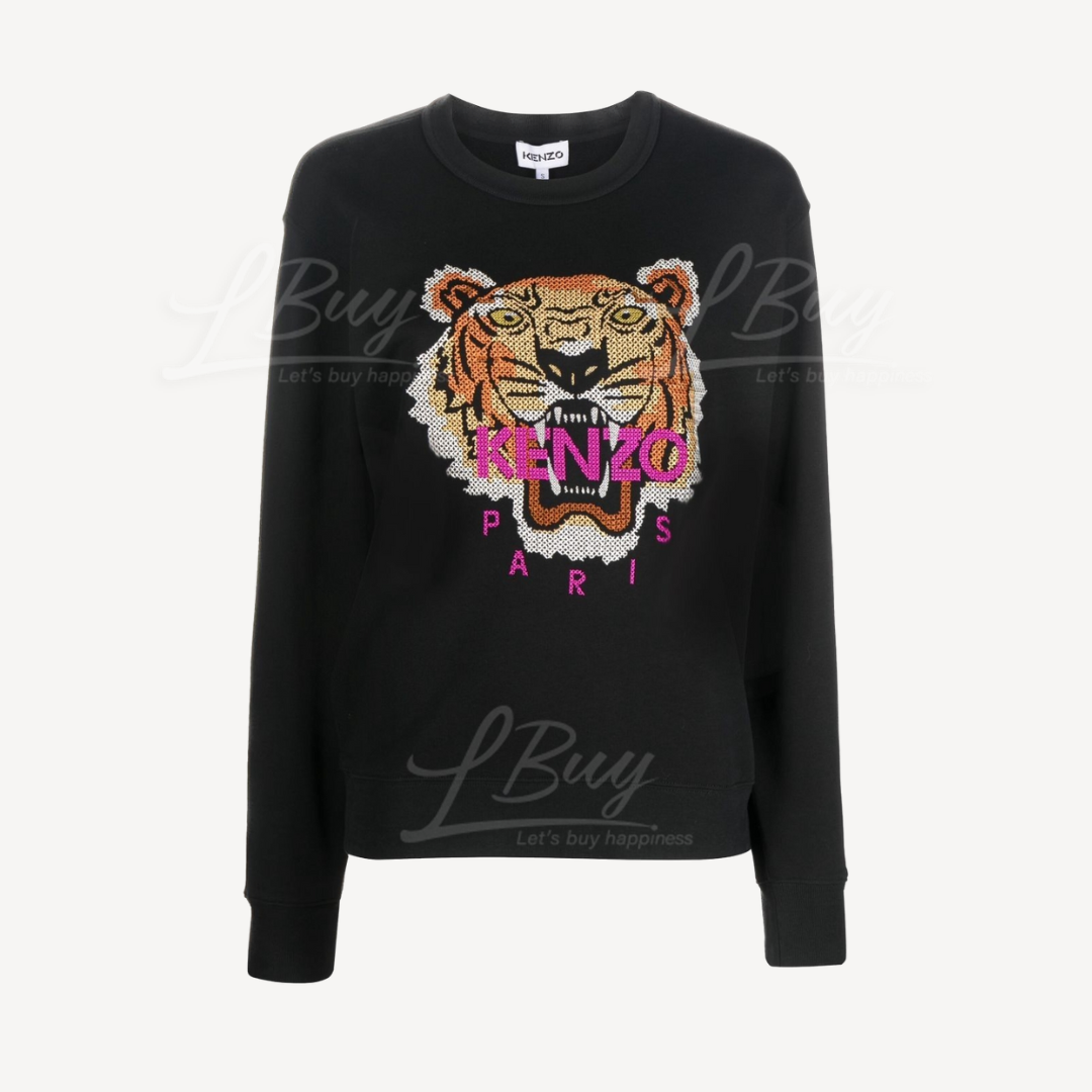 Kenzo Tiger Jacquard Crew-neck Sweatshirt