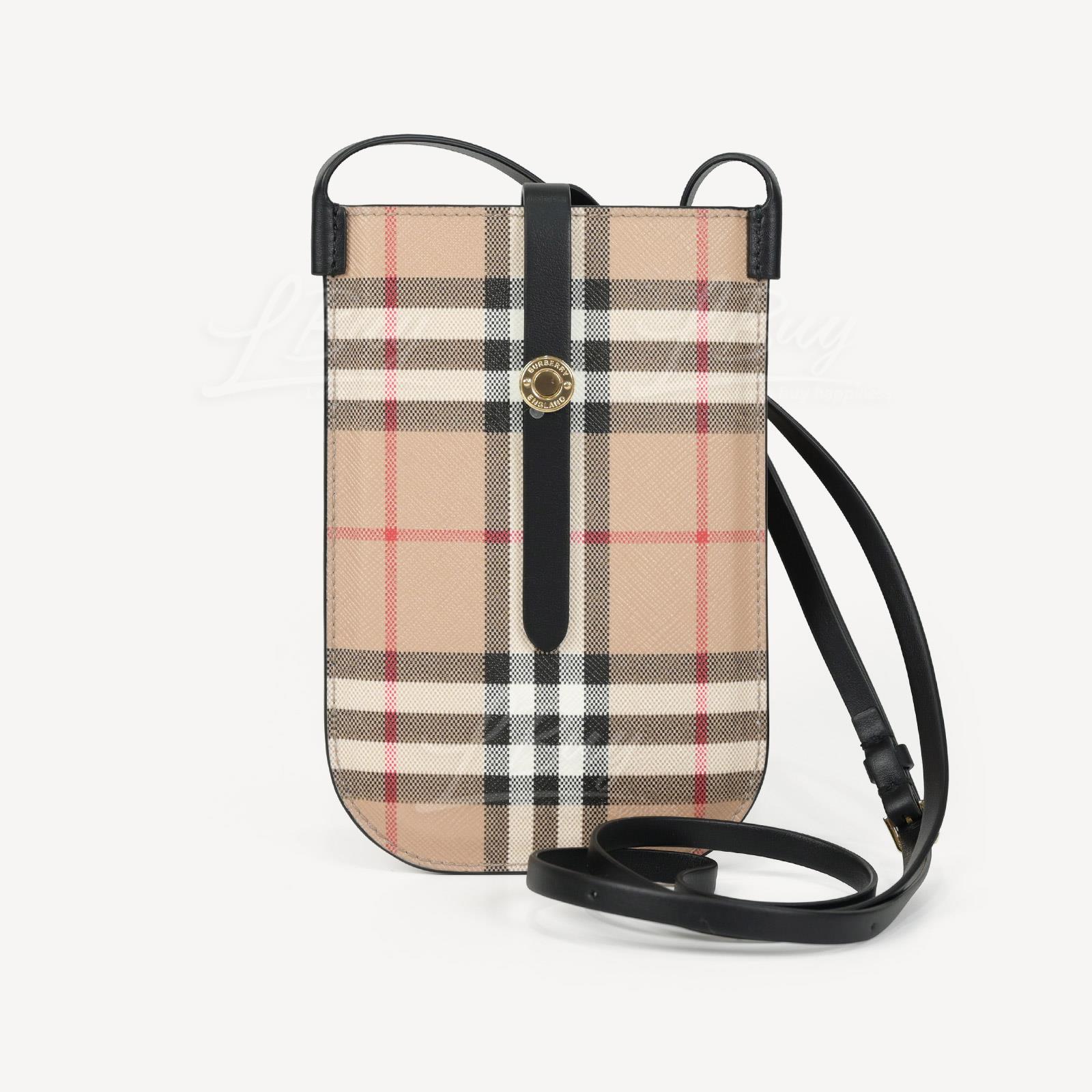 Burberry 经典格子Anne 附背带手机保护套 8058007