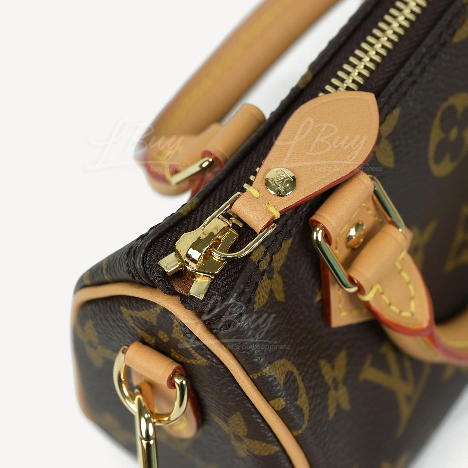 Louis Vuitton-LV Nano Speedy Monogram Handbag Shoulder Bag