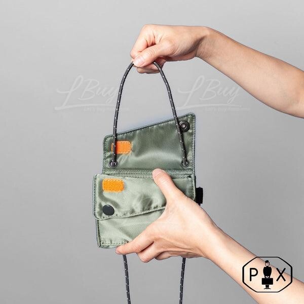 Porter-Porter PX Tanker Sling Purse (S) Silver Grey