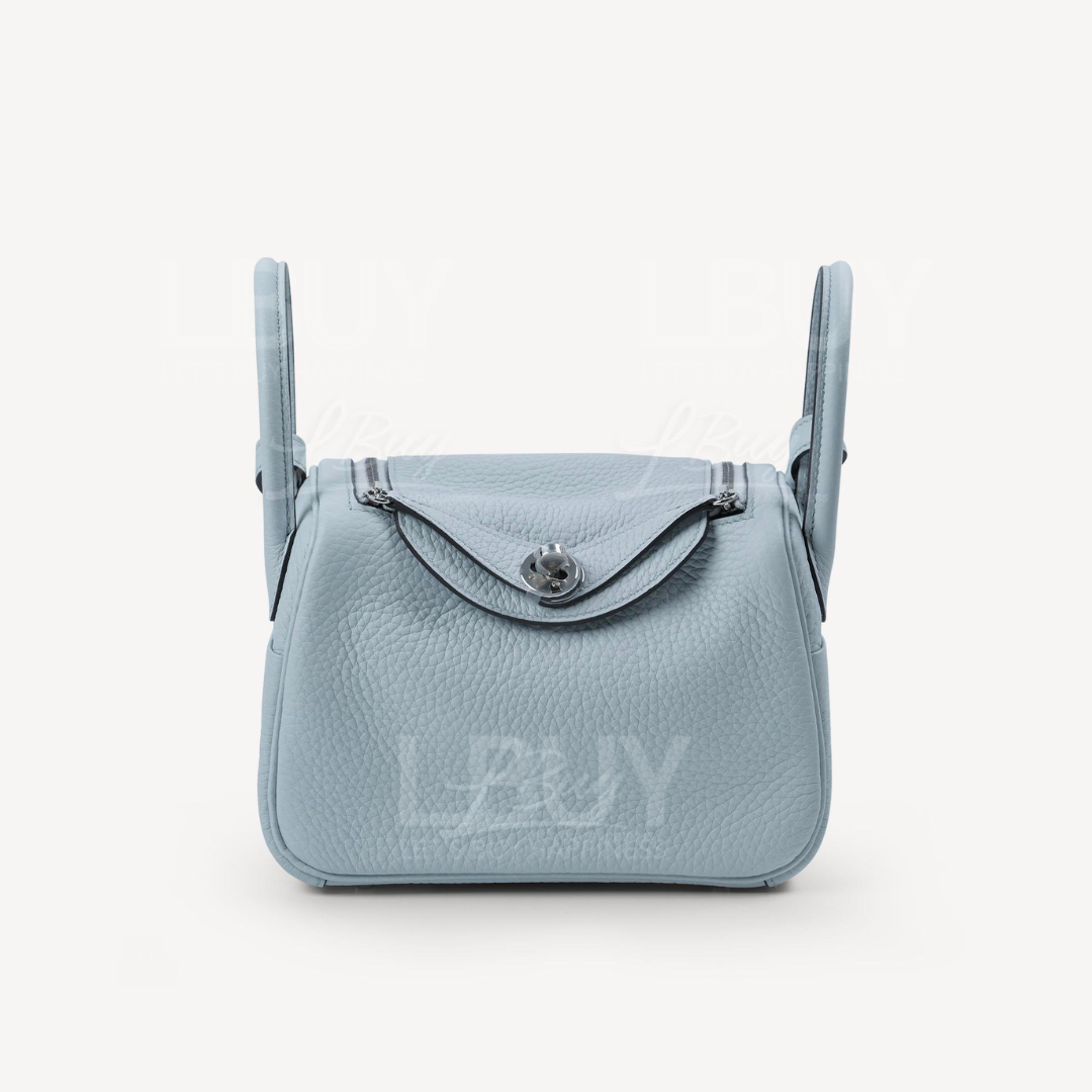 Hermes Lindy Mini Bag 08 Bleu Pale