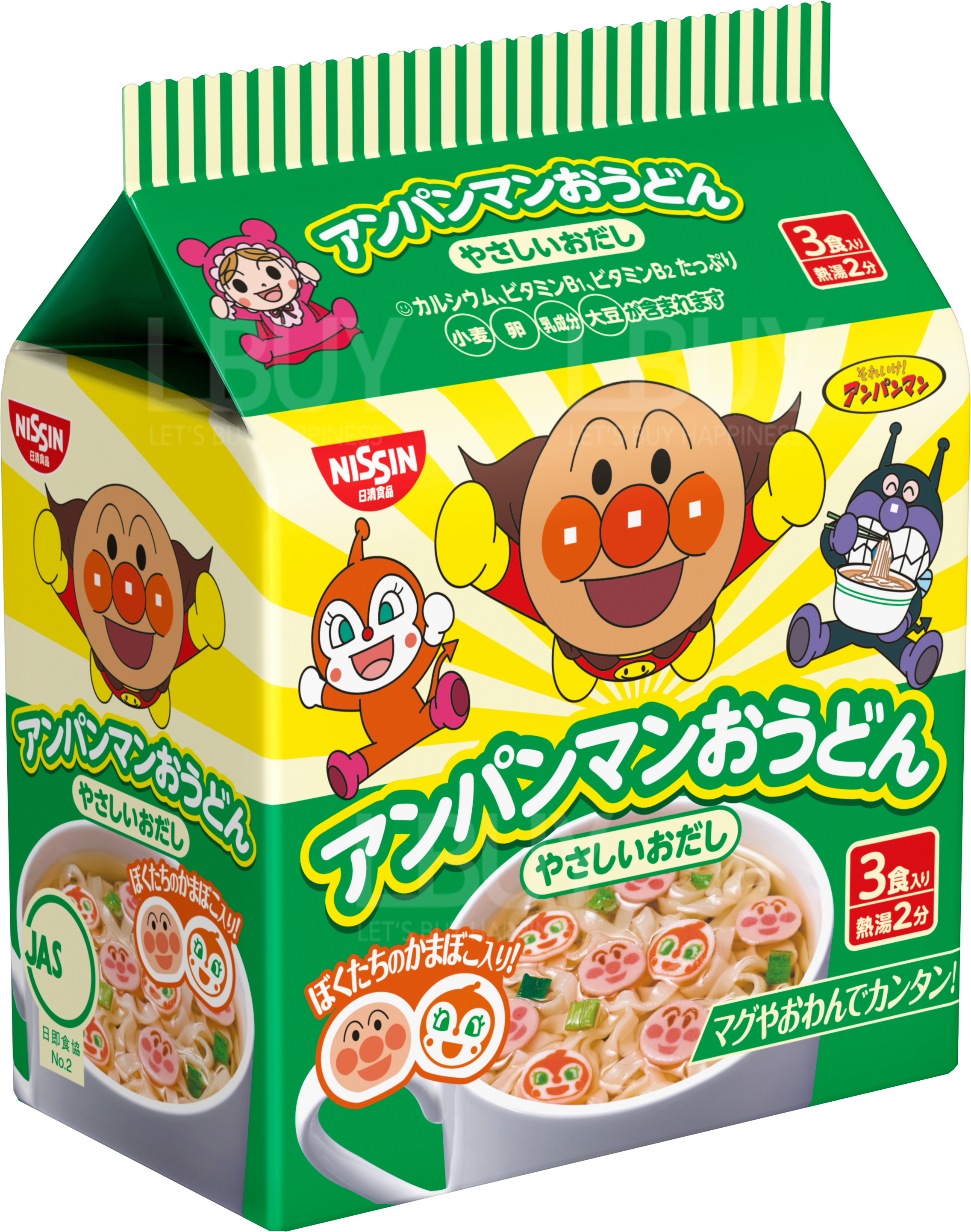 日清MUG Noodle麵包超人烏冬3包入90g