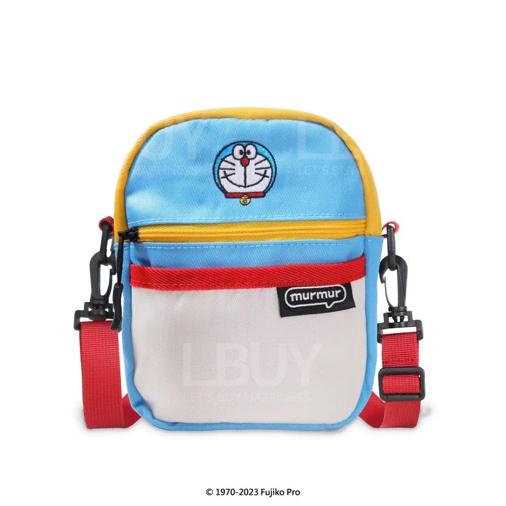 多啦A夢 輕量旅行兩用mini包 電繡 斜揹袋 側背包 旅行斜揹袋 Doraemon X murmur