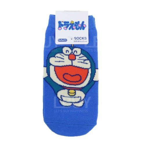 多啦A夢小童短襪子(15-21cm) 藍色多啦A夢圖案