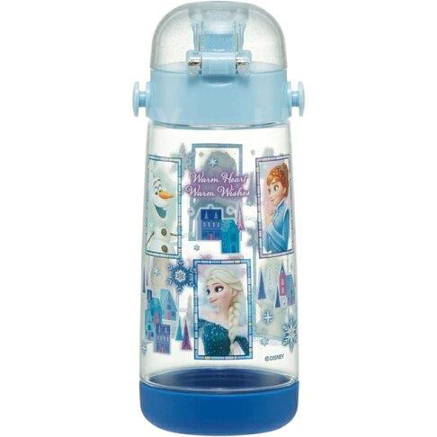 Skater 迪士尼 冰雪奇緣 兒童彈蓋直飲透明止滑水壺水樽 480ml