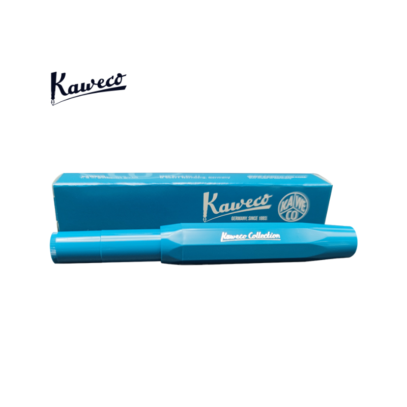Kaweco COLLECTION Fountain Pen EF with tin box with 0.7mm nib Cyan
