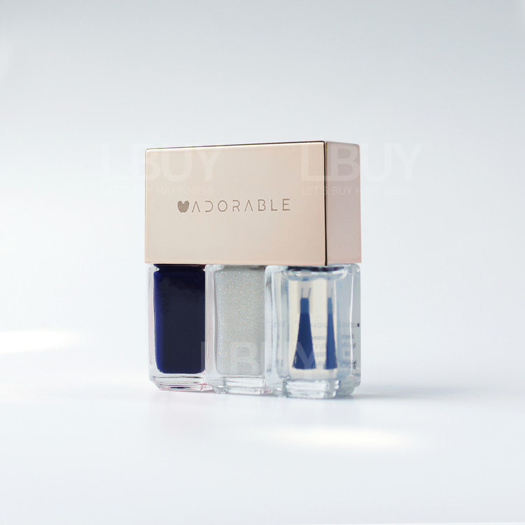 Adorable No. 18 Milky Way 水性纯素可撕式Gel甲油 （2 色 + 1 面油）