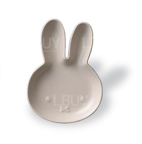 Miffy立体造型陶瓷小餐碟 灰色 Miffy Die-cut Plate S