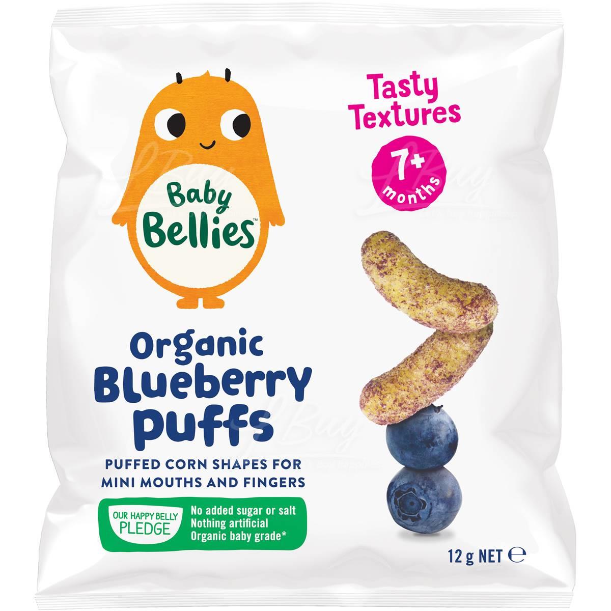 Little Bellies Baby Puffs Blueberry 12g