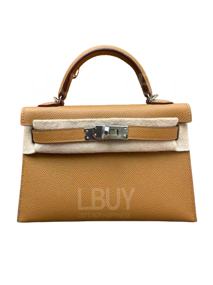 Hermes Mini Kelly II 芝麻色 銀扣