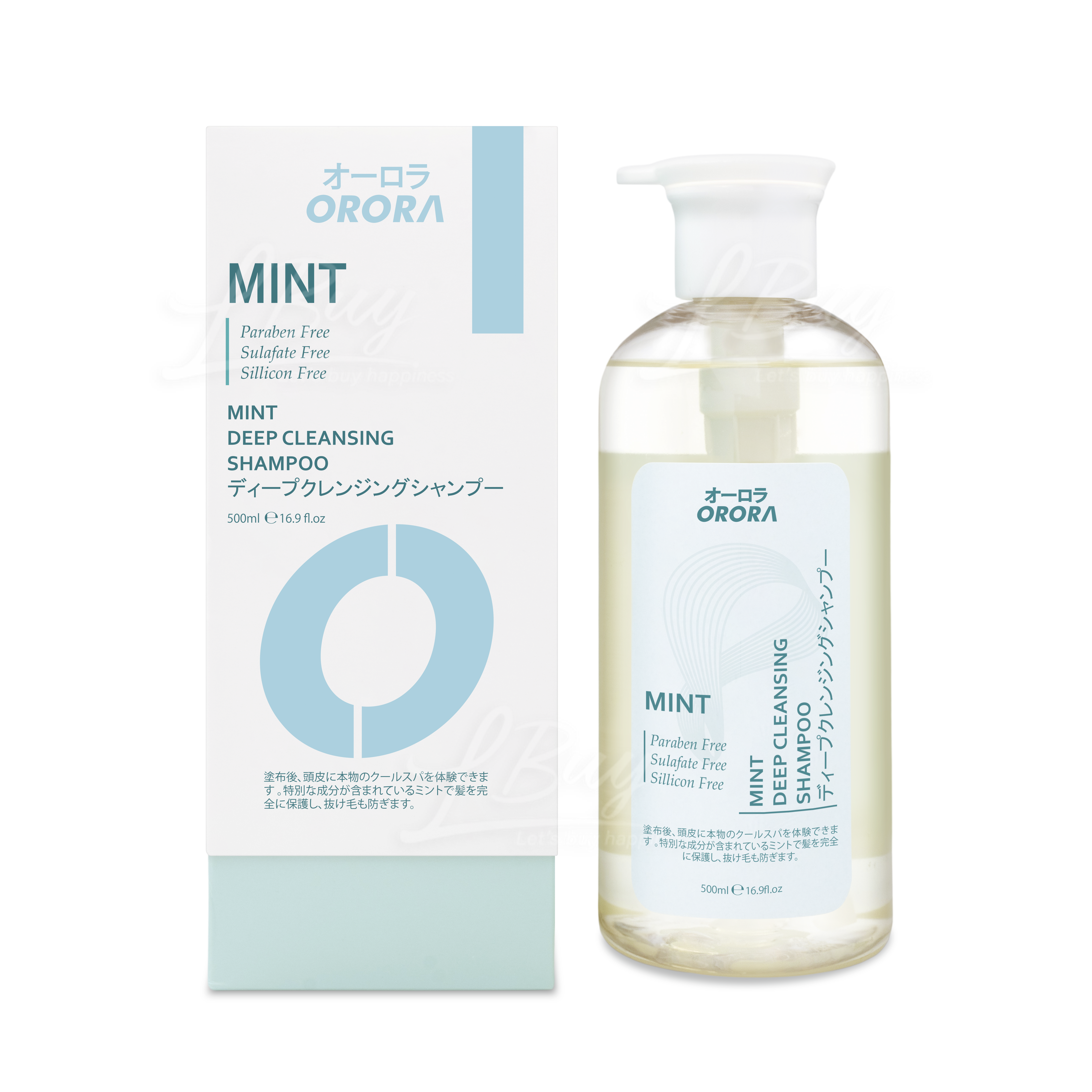 日本Orora薄荷深层清洁洗发乳500ml