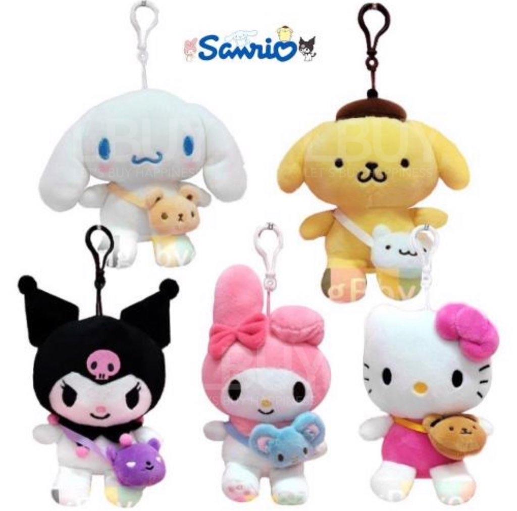 Sanrio and Friend - 布甸狗毛公仔掛飾