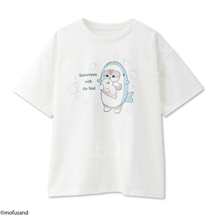 Mofusand貓貓白色短袖T恤