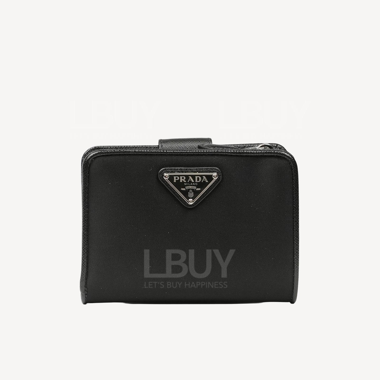 Prada Women Short Wallet Black 8059792644666