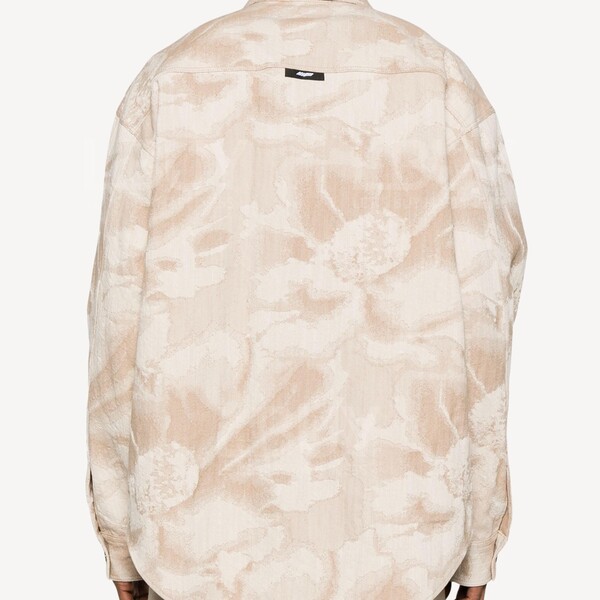 siuma32 ̥୭*✼̥ 　M&M ソマシードリンク MSGM-MSGM patterned-jacquard denim shirt