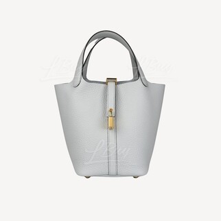 Hermes Picotin Lock 18 Bag 08 Bleu Pale ghw