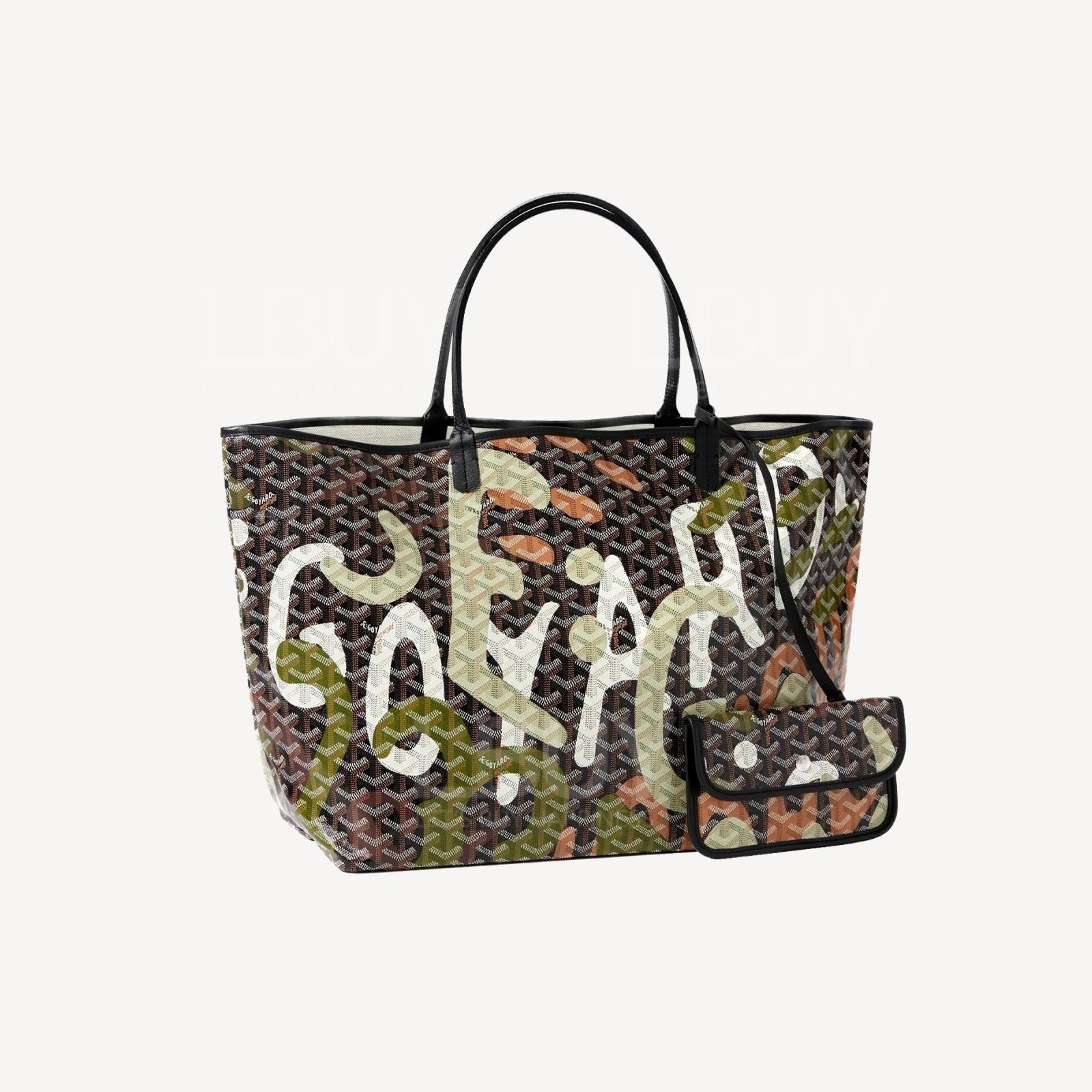 Goyard Saint Louis GM Bag Lettres Camouflage Green