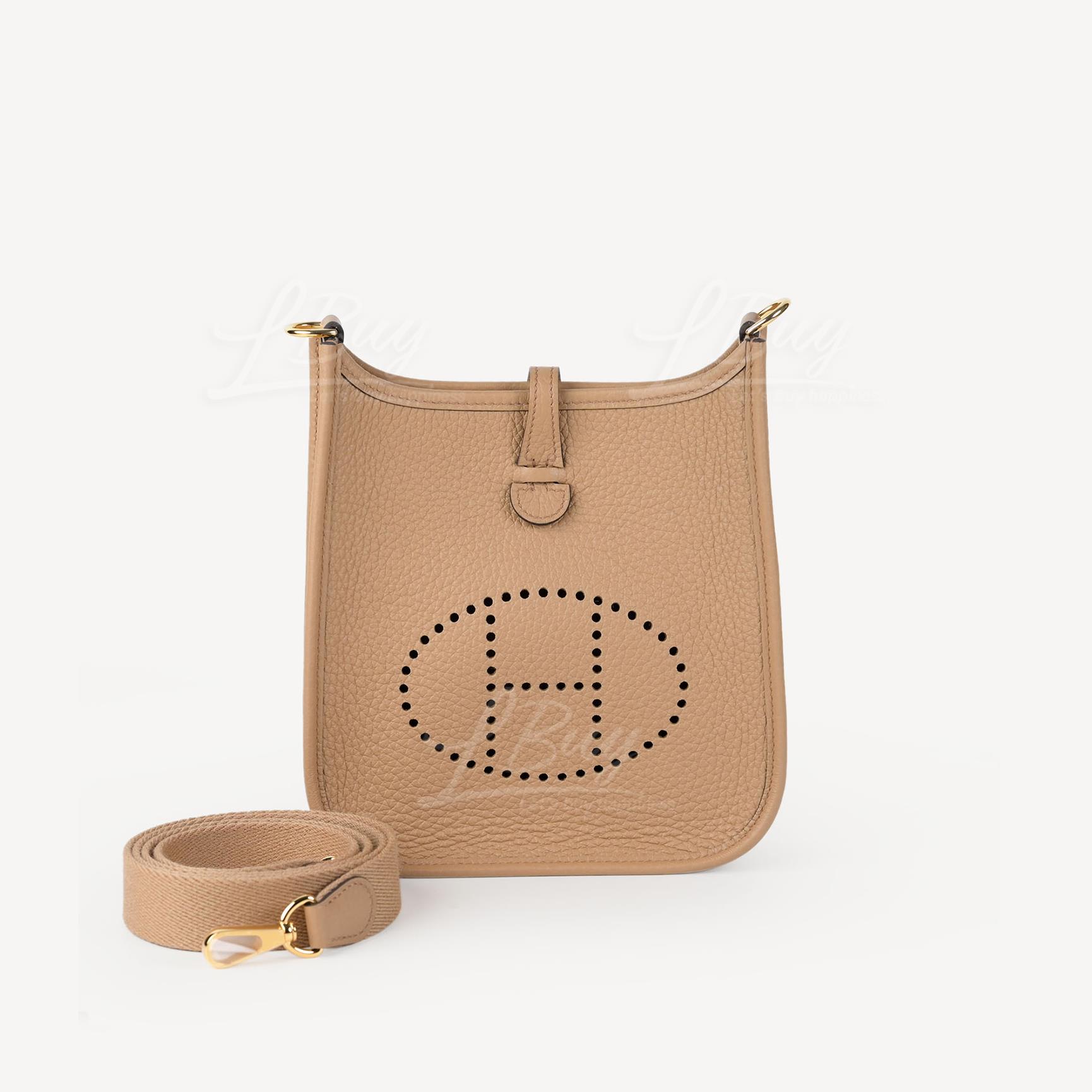 Hermes Mini Evelyne 16 Amazone Bag OM Chai ghw
