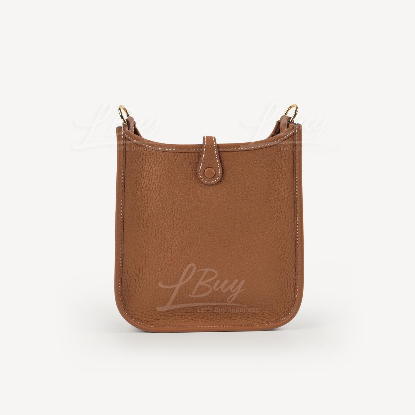 関税込 激レア[HERMES]ミニエヴリン mini Evelyne 16 セージx金 ミニ HERMES Evelyne(エルメス エヴリン) バッグ・カバン