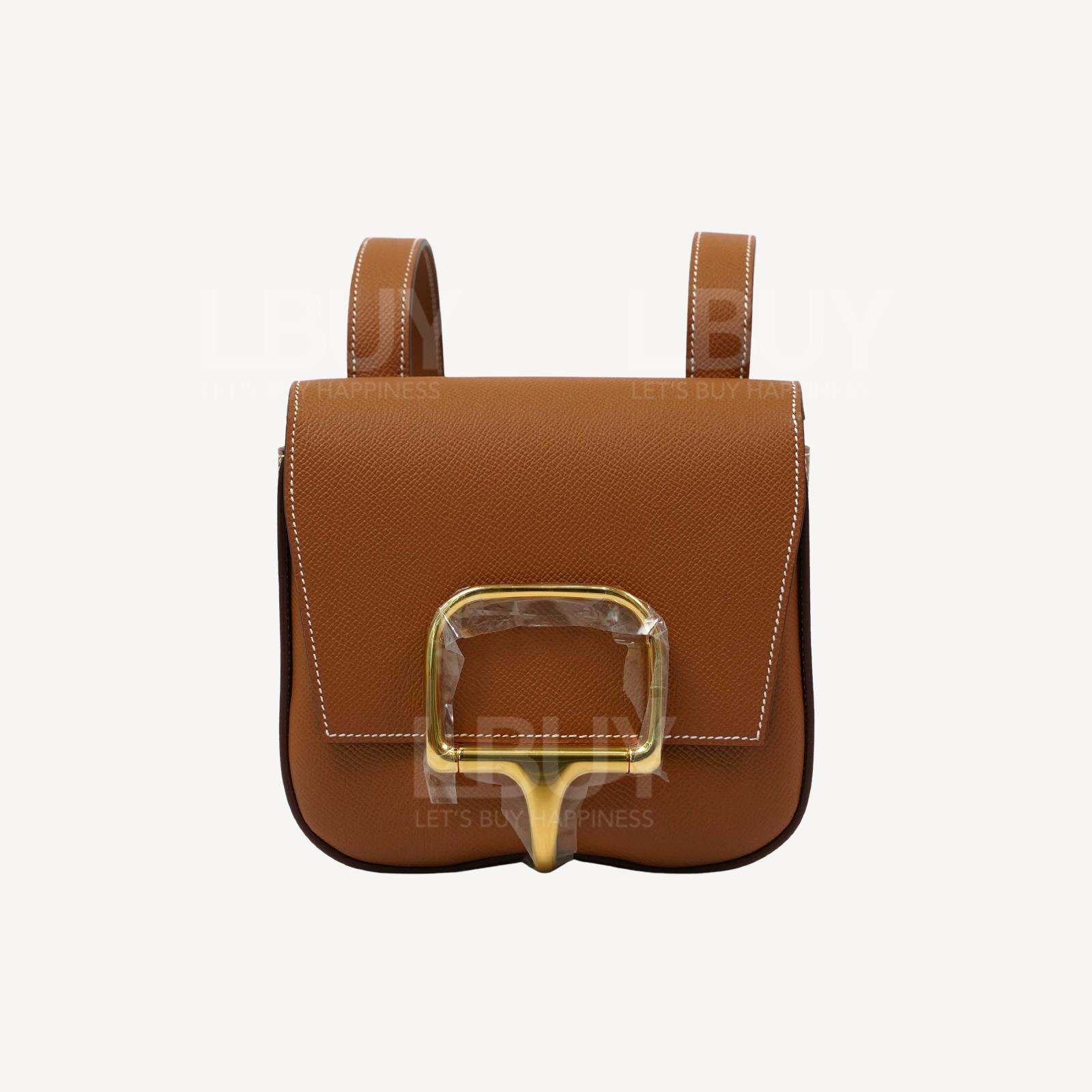 Hermes Mini Della Cavalleria Bag Gold ghw