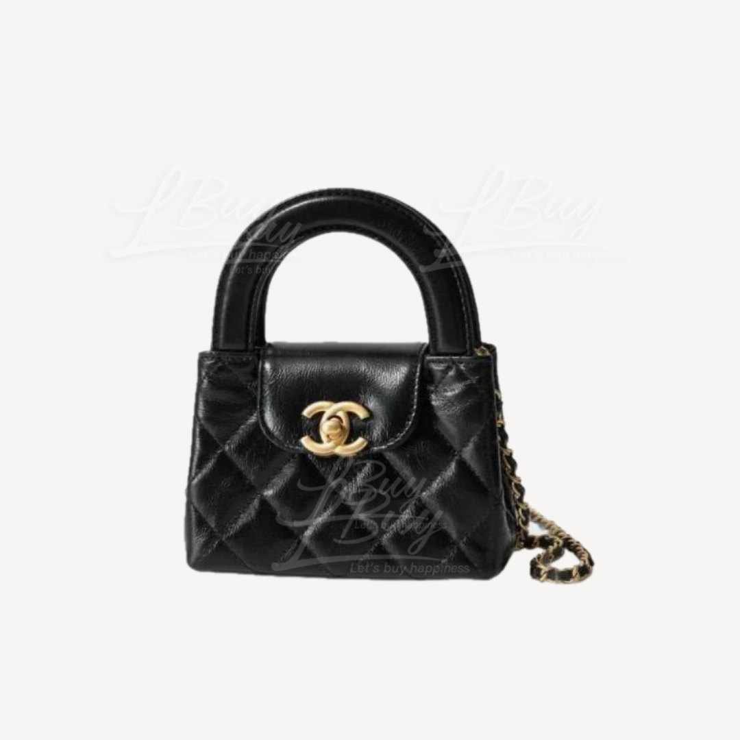Chanel Kelly Nano Bag 黑色 AP3435