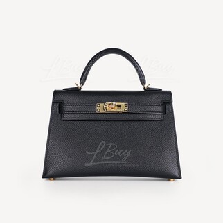 Hermes Mini Kelly II Black ghw