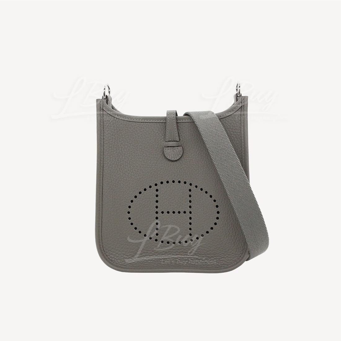 Hermes Mini Evelyne 16 Amazone Bag 積雨雲灰 銀扣