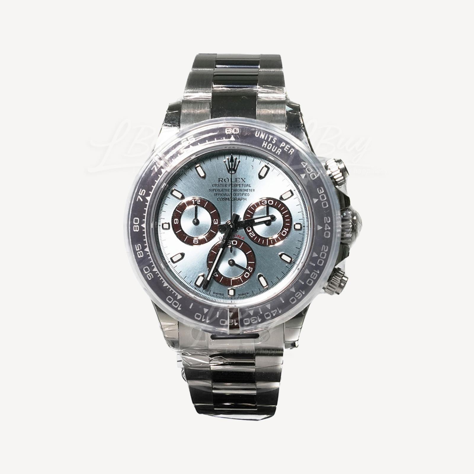 Rolex 116506 Oyster Cosmograph Daytona Platinum Ice Blue 40mm Watch