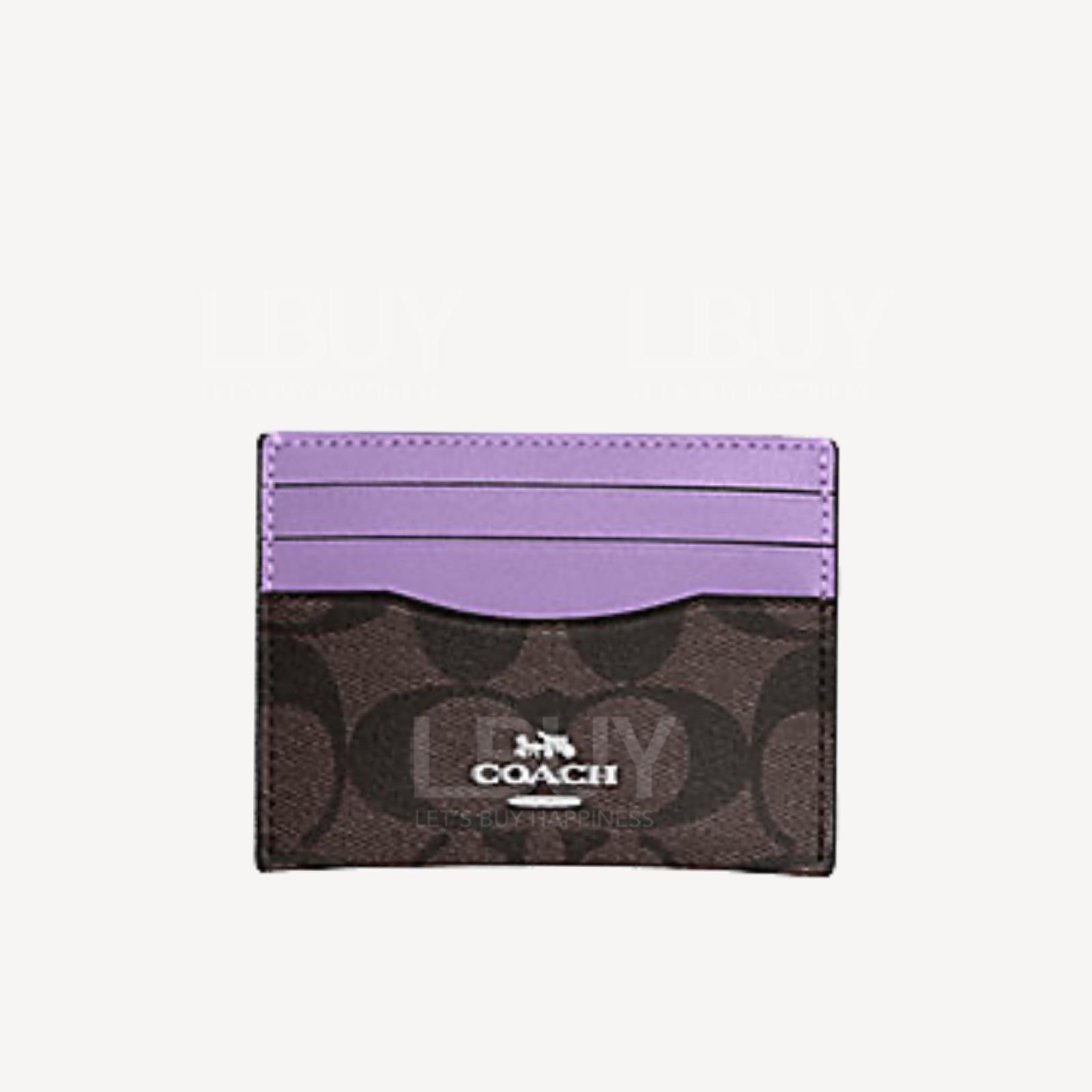 Coach Card Holder Purple