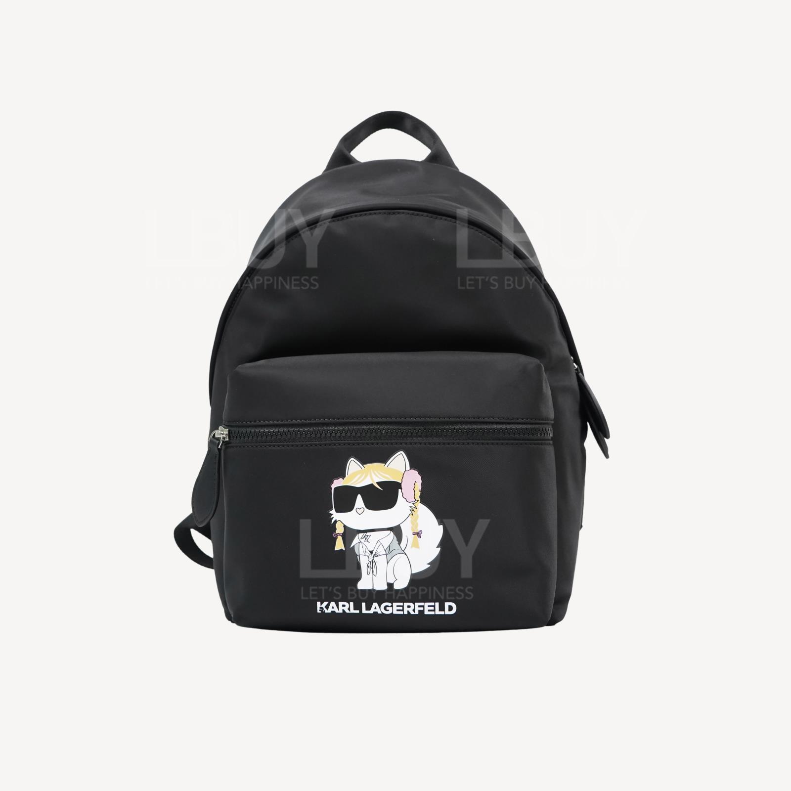 Karl Lagerfeld K/Superstars Choupette Nylon Backpack Black