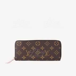 LV CLEMENCE Monogram Zip Long Wallet M61298