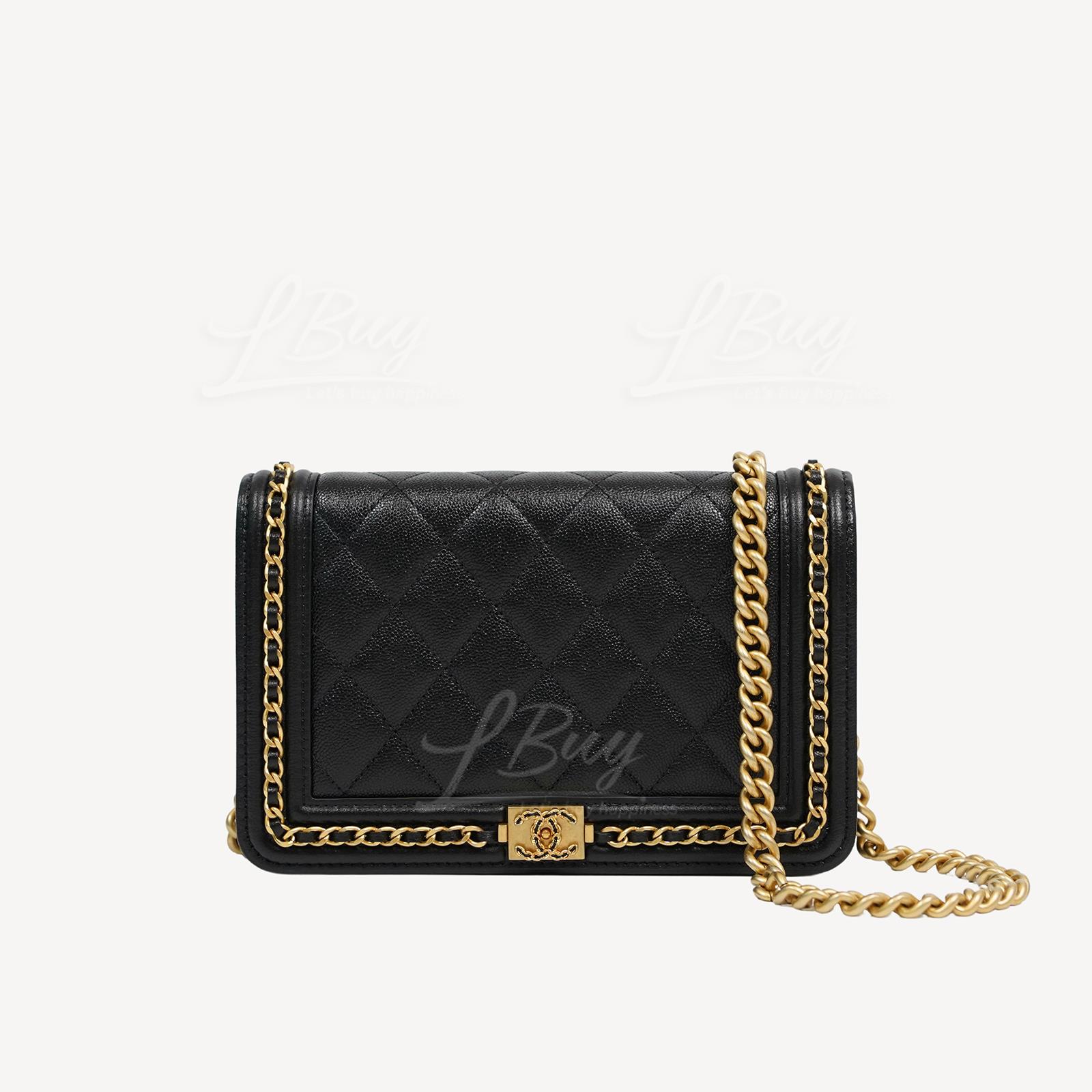Chanel Boy WOC 皮穿鏈CC Logo 鏈帶包 AP1117