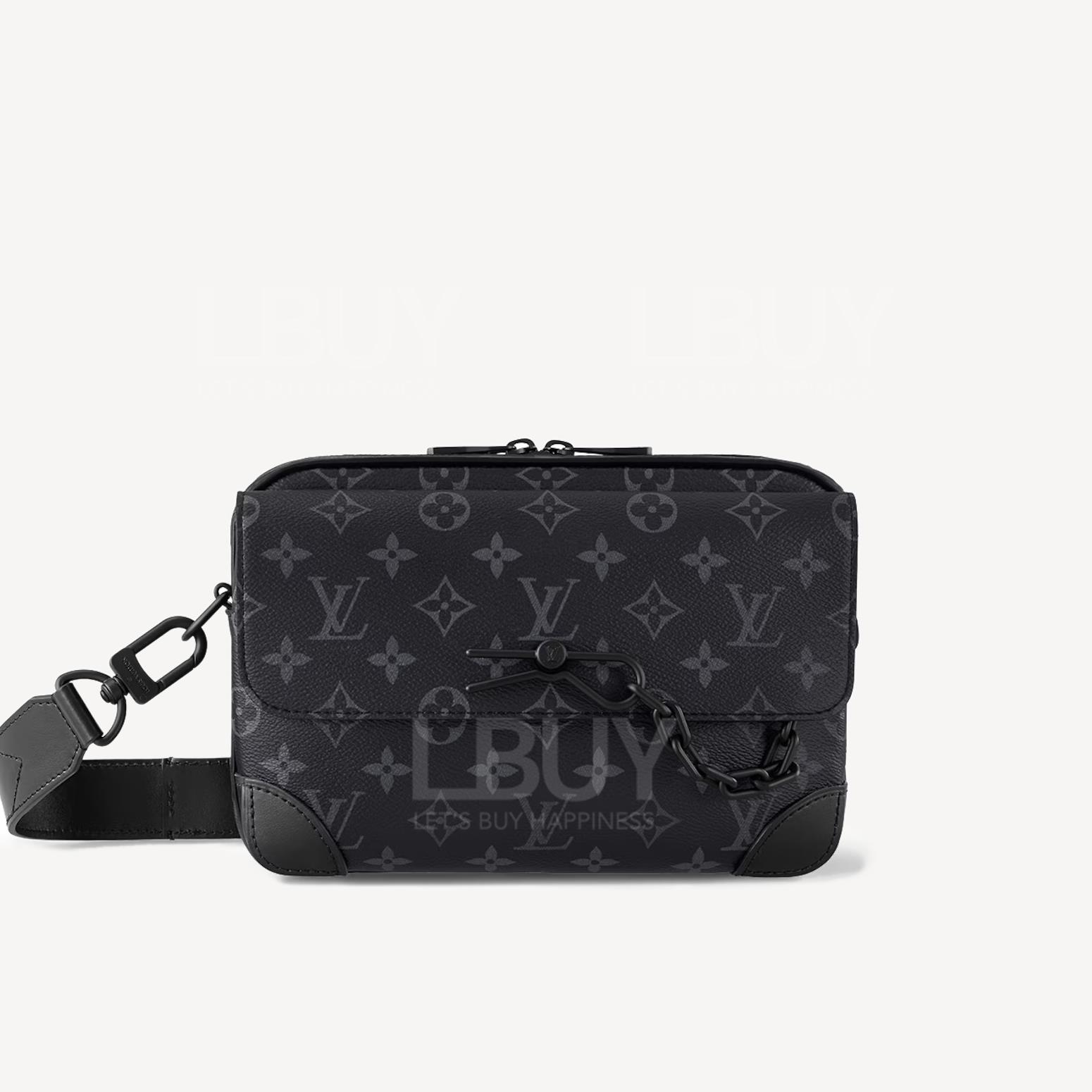 LV Monogram Steamer Messenger Black M46795