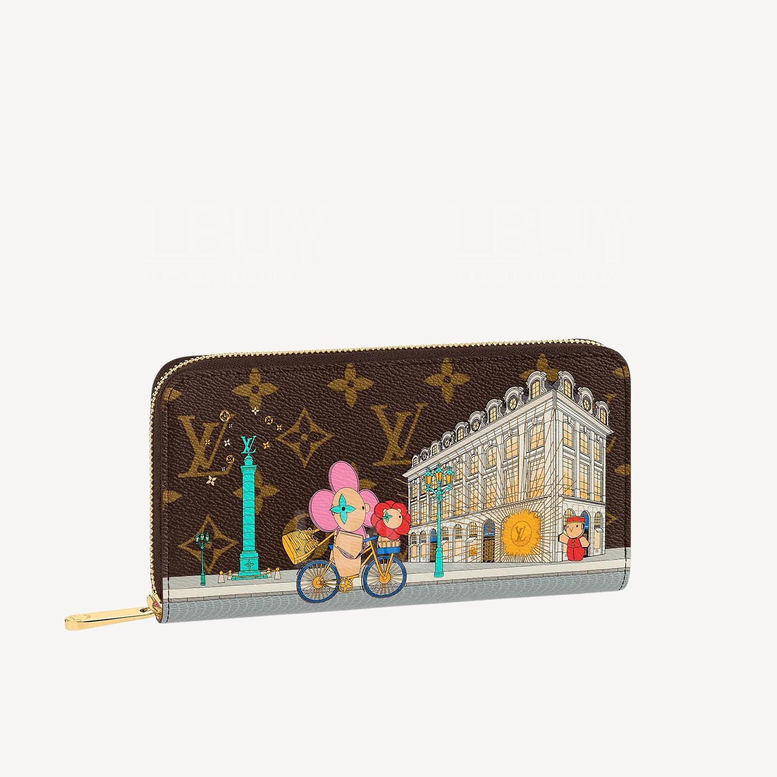 LV Paris Mascot Vivienne Zippy Wallet Pink