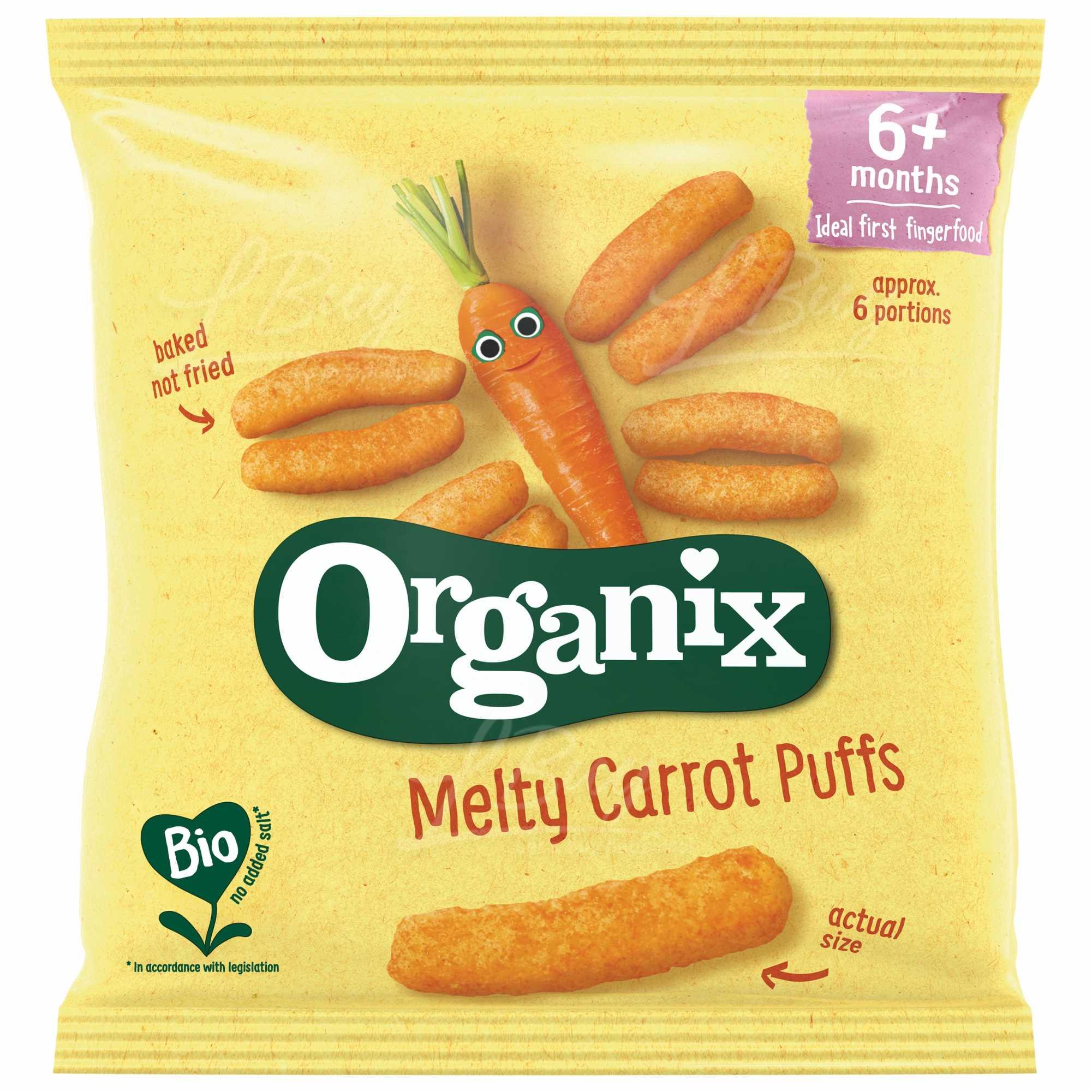 Organix Melty Carrot Puffs 20g