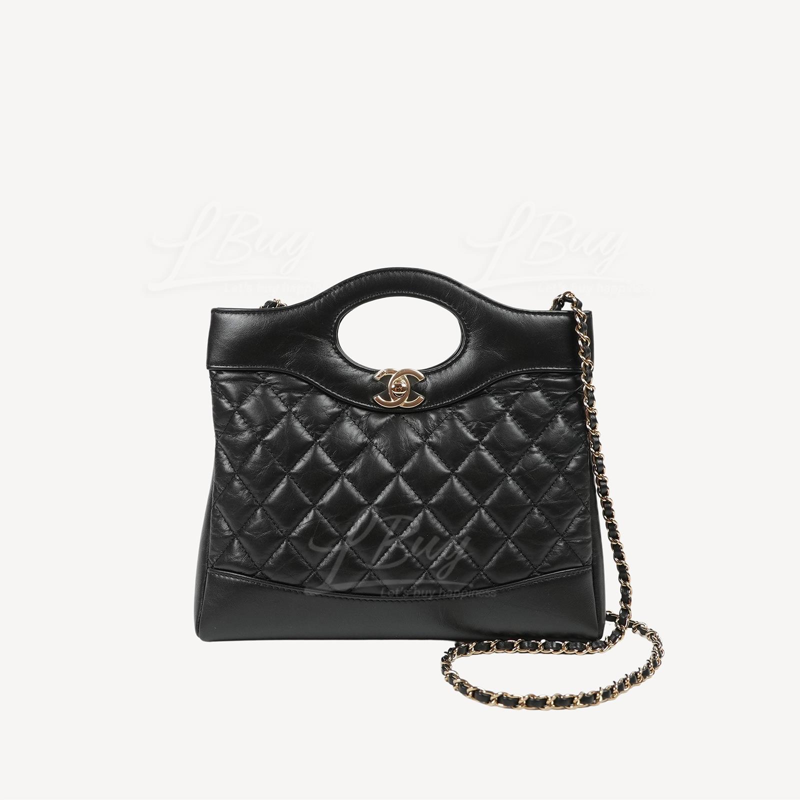 Chanel 31 Mini Calfskin Shopping Bag Black AS4133
