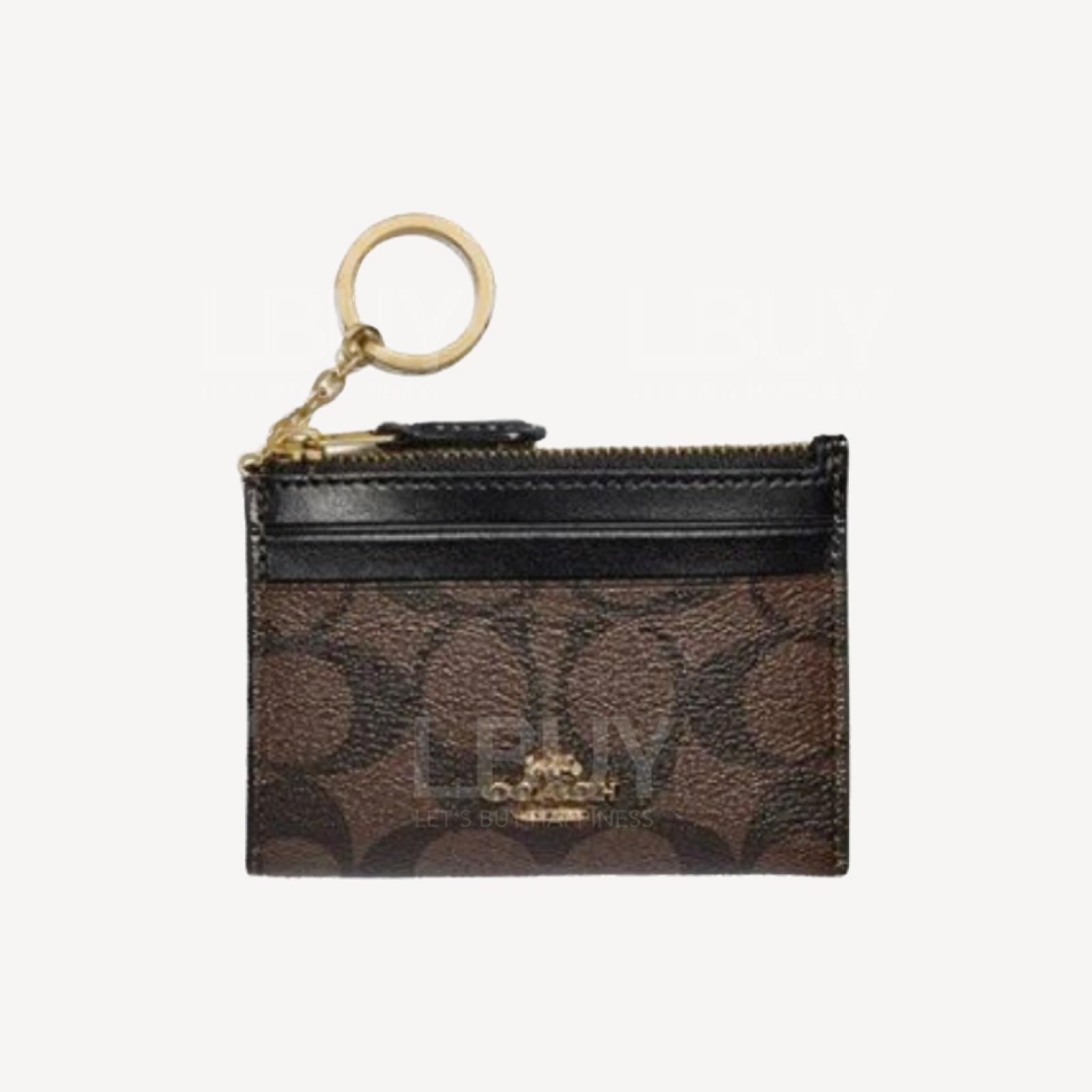 Coach mini Id case (F88208) 深啡色