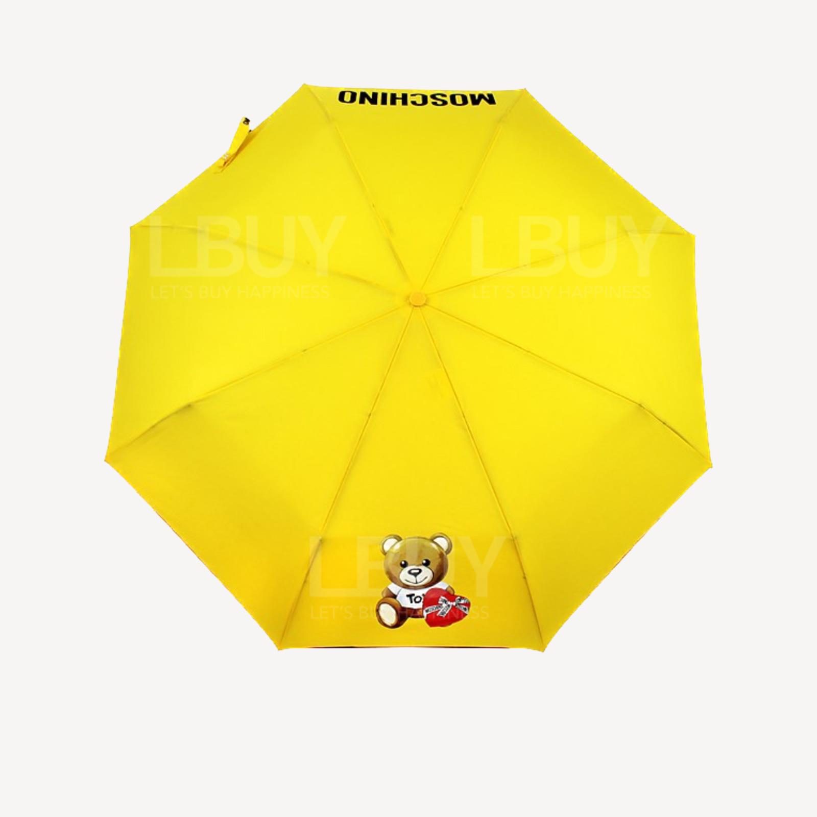 Moschino 爱心熊仔黄色雨伞