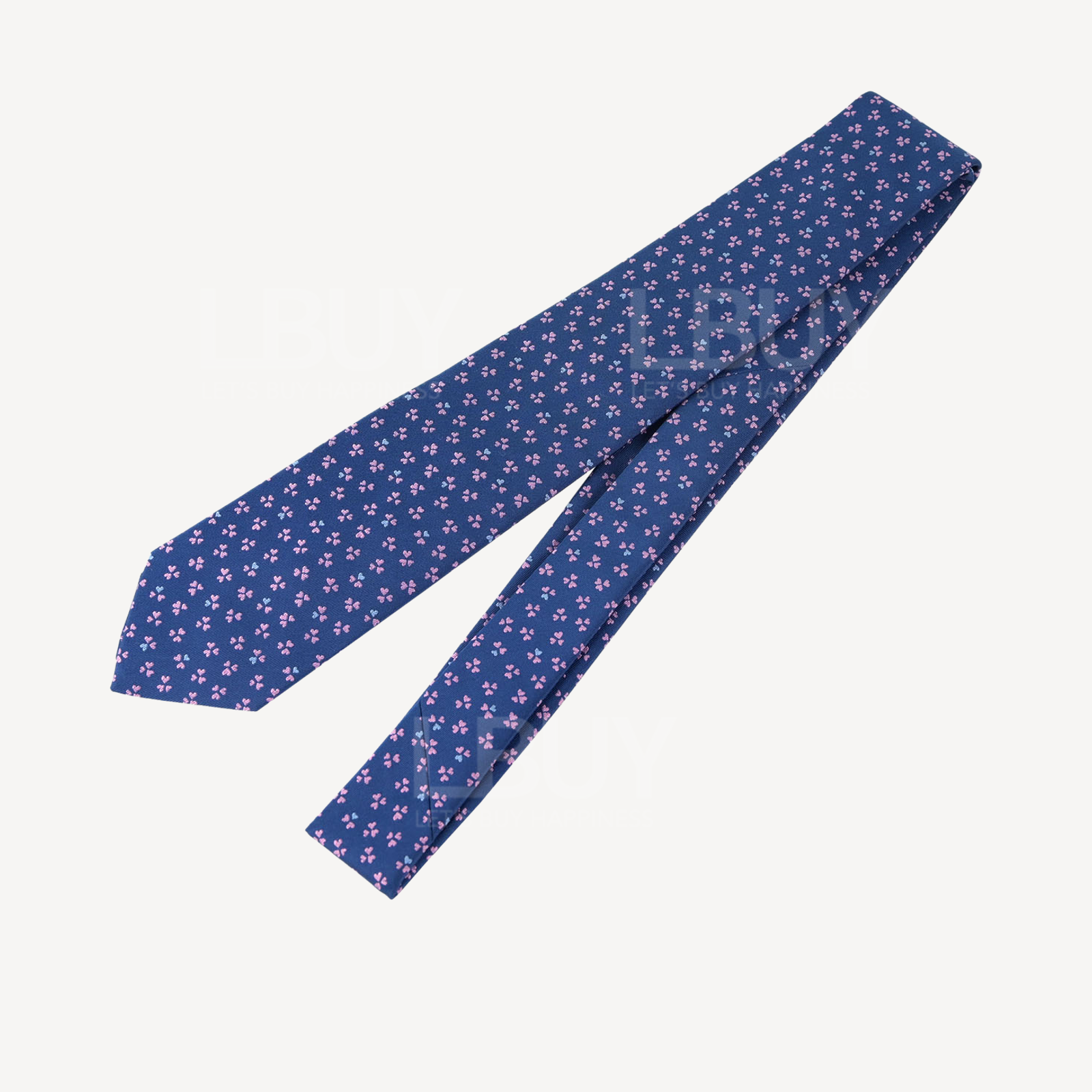 Hermes 7 Trois de Coeur 三葉草 藍色領呔