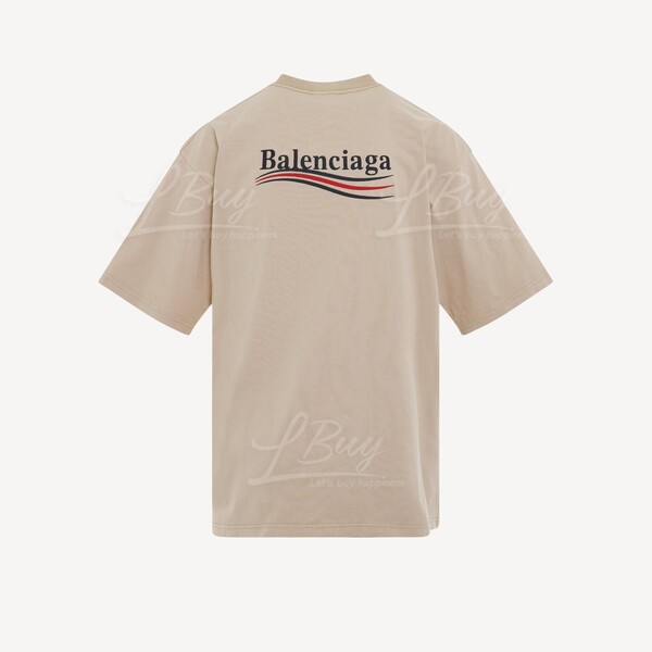 【BALENCIAGA】Campaign Large Fit T-Shirt/全国送料無料 Balenciaga-Balenciaga Men's Political Campaign Large Fit