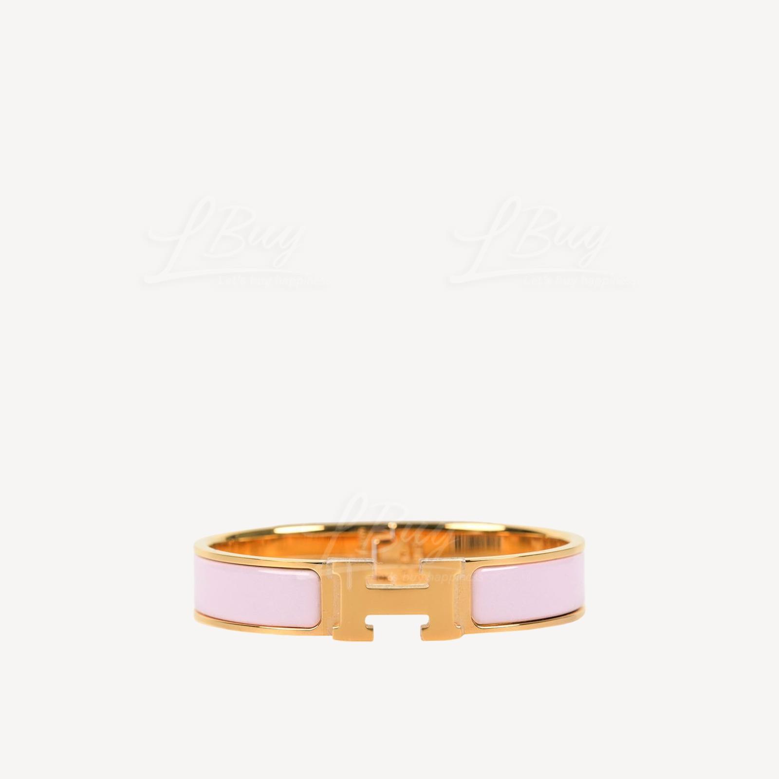 Hermes Clic H Bracelet 手镯 手鈪 糖果粉配金色