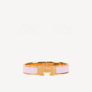 Hermes Clic H Bracelet 手镯 手鈪 糖果粉配金色