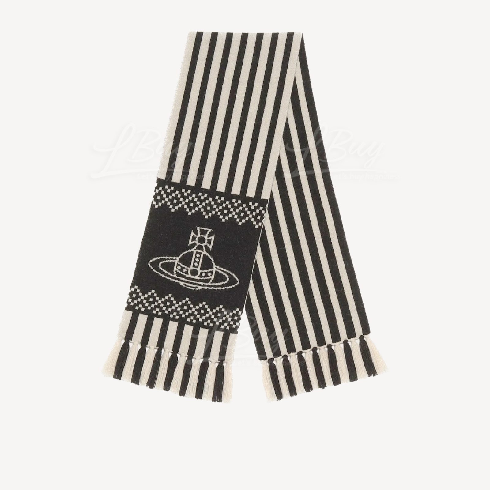 Vivienne Westwood 黑白间颈巾围巾