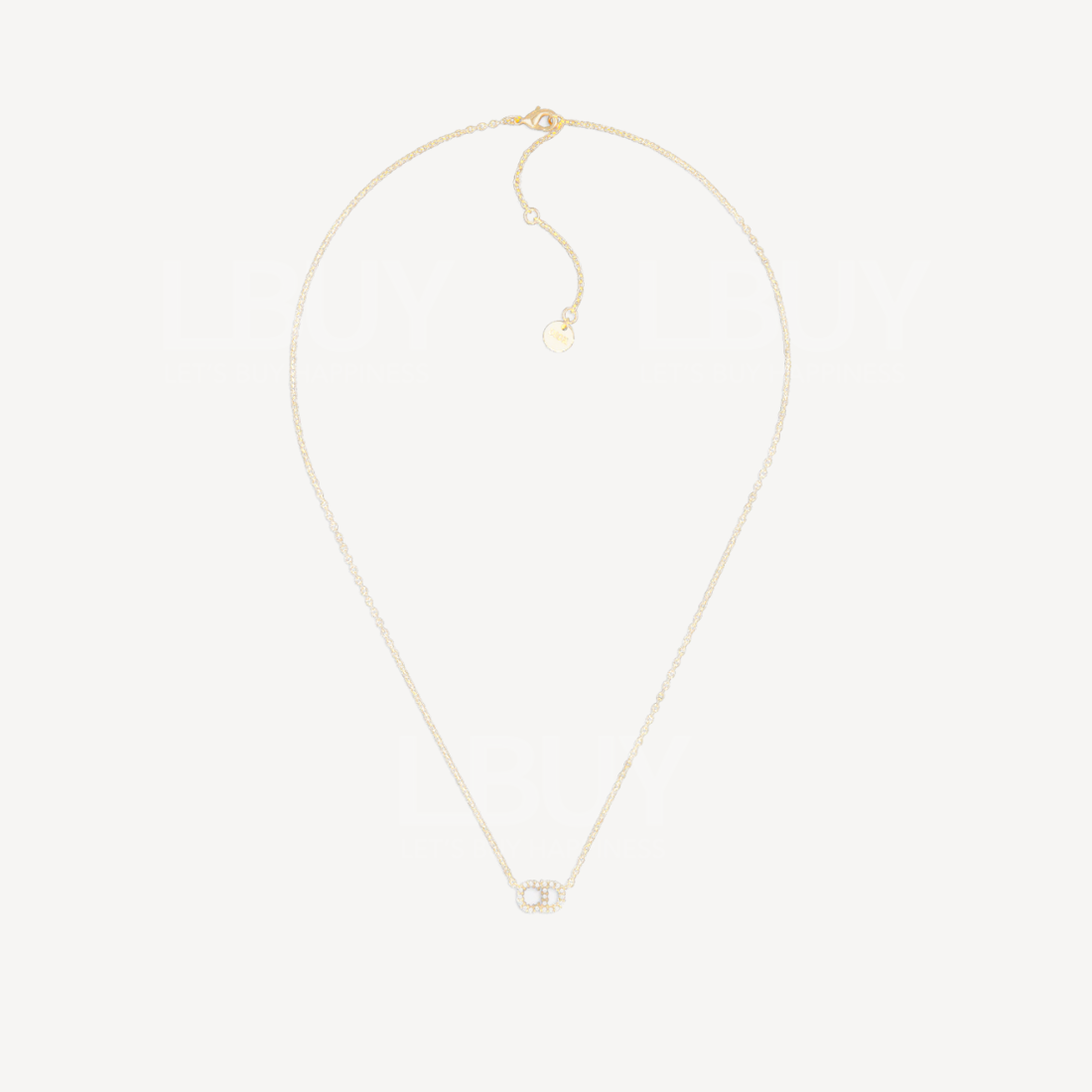 Dior Clair D Lune Necklace Gold N0717