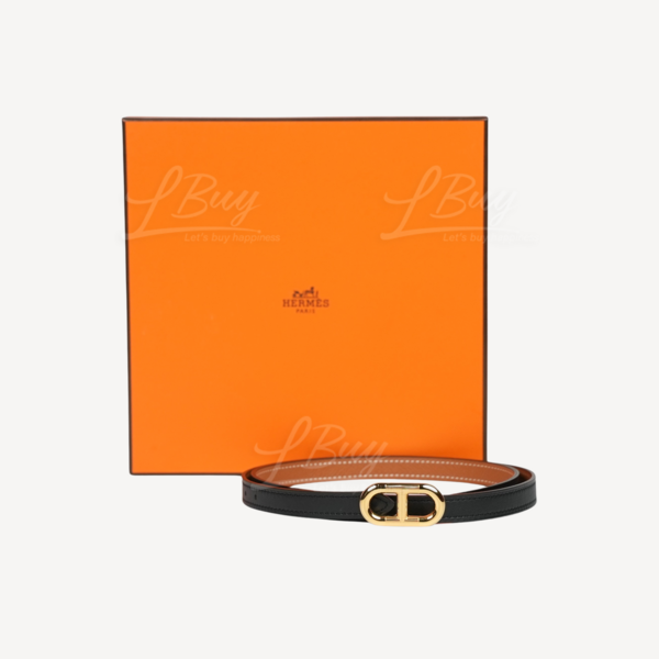 Hermès-Hermes Maillon H Belt Buckle & Reversible Leather
