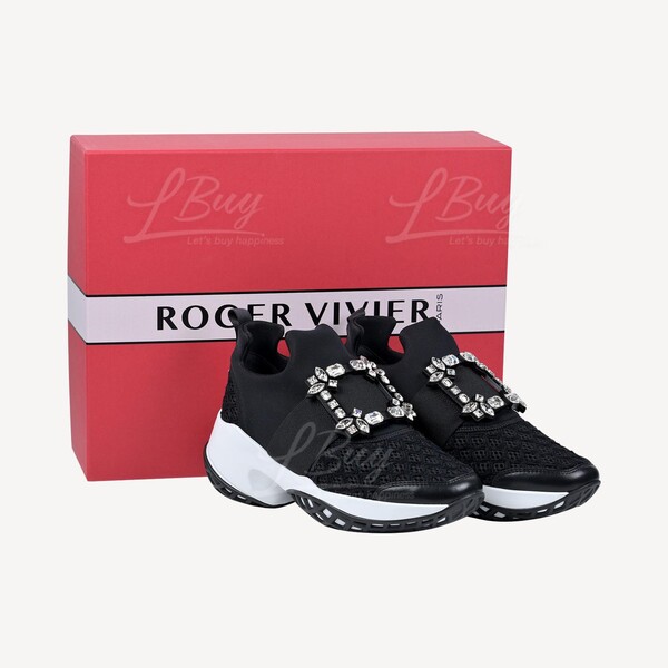 ロジェ・ヴィヴィエ Roger Vivier Run Strass Buckle Sneakers Roger Vivier Viv Run Strass Buckle Sneakers | Saks Fifth Avenue