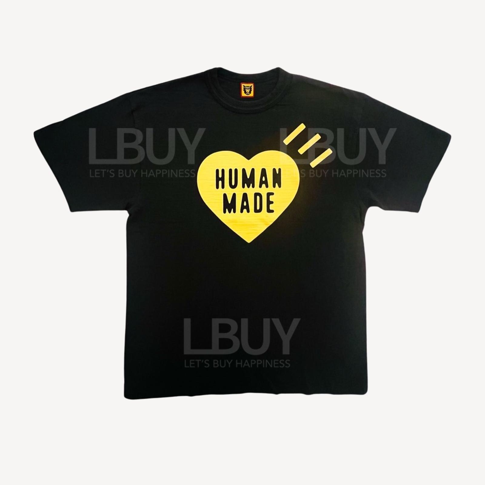 HUMAN MADE Yellow HEART T-SHIRT 短袖T恤