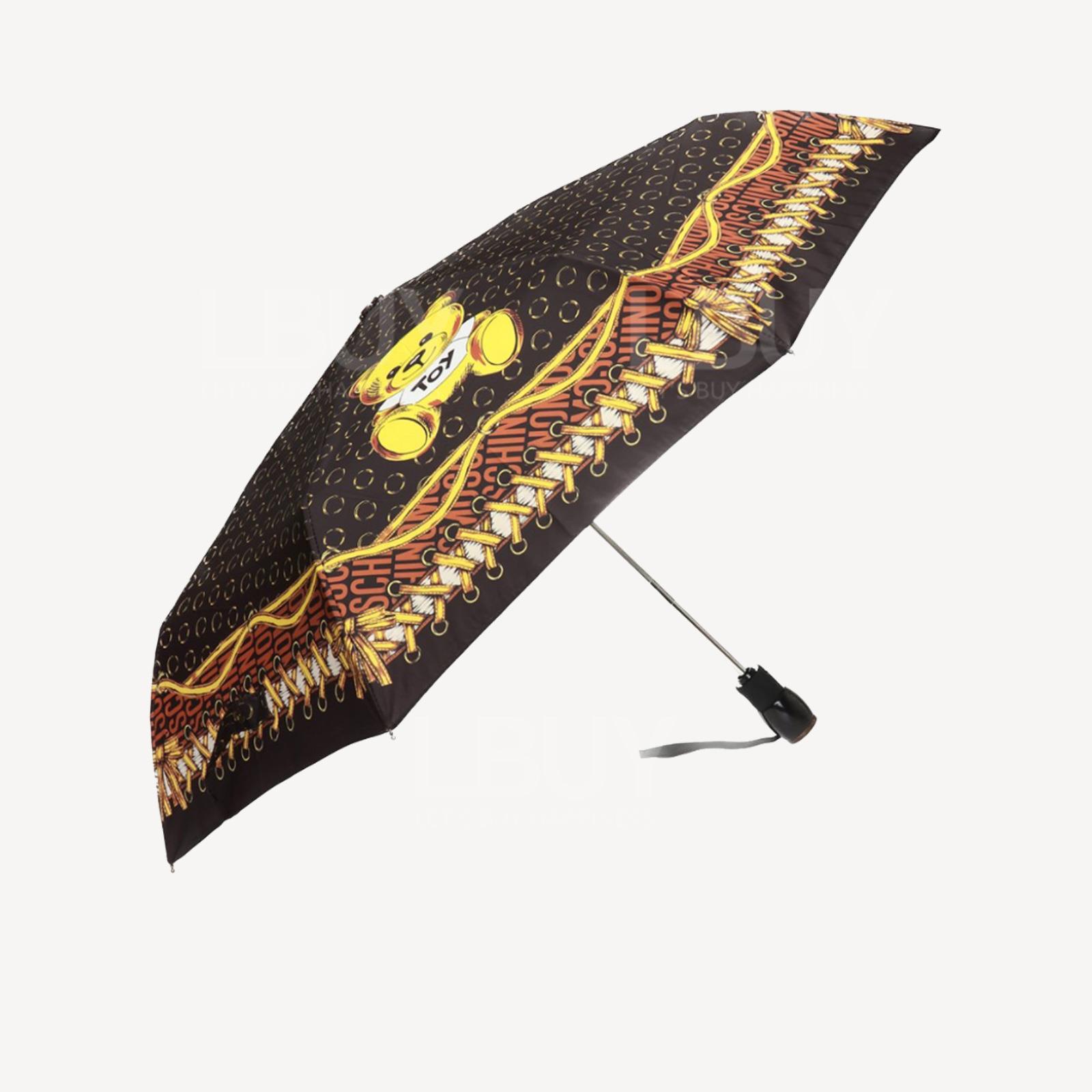 Moschino Patterned umbrella with logo自動雨傘