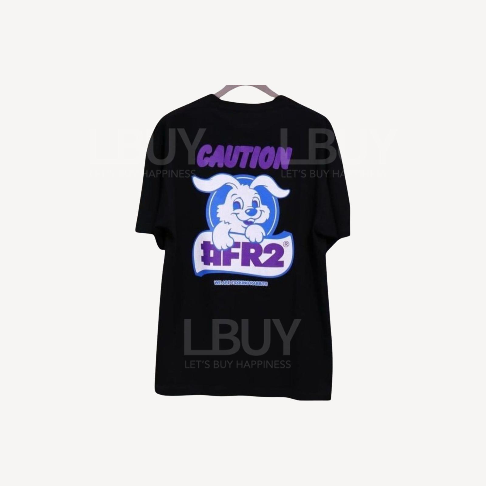 FR2 Rabbit Caution Tee T-Shirt Black