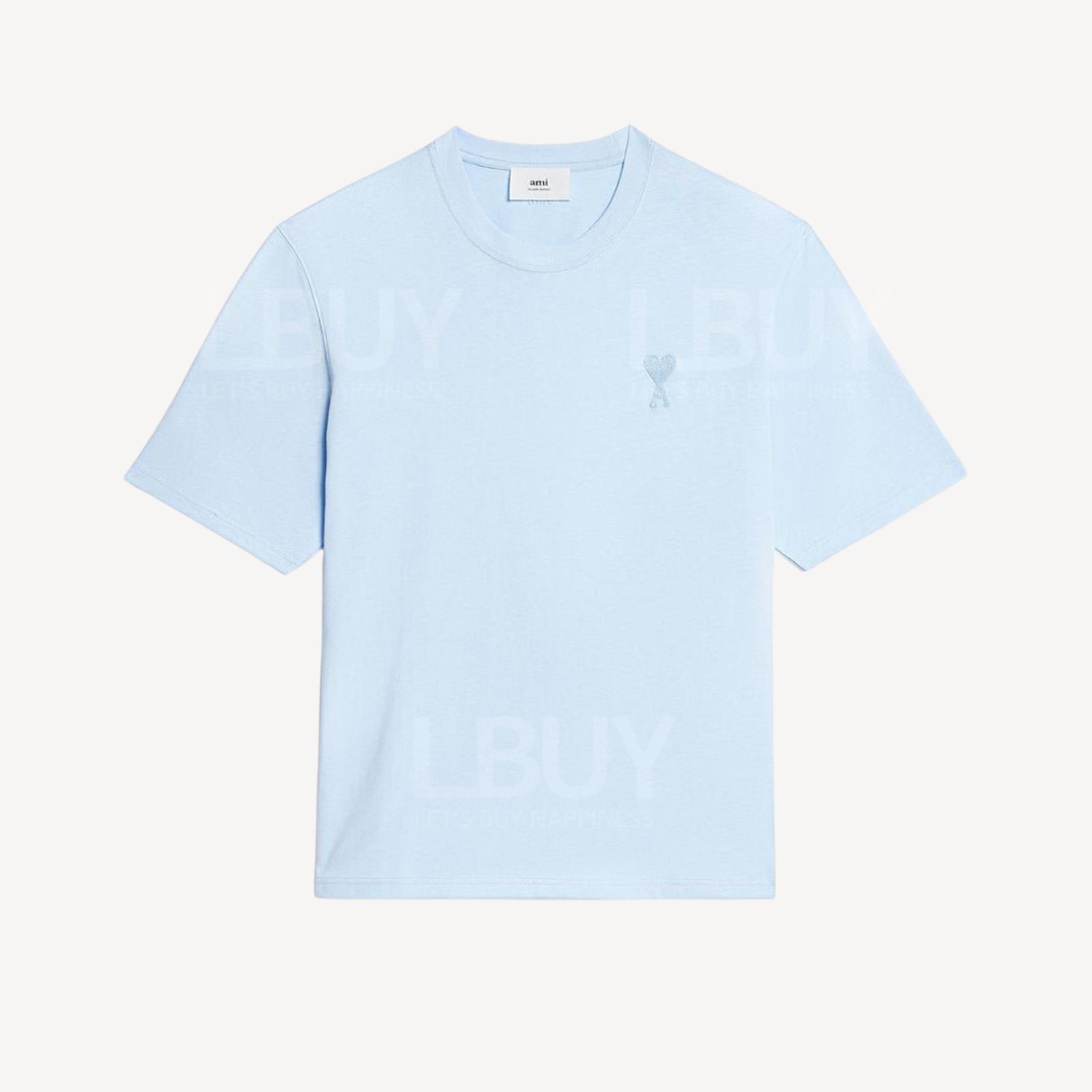 AMI Paris 短袖T恤 淺藍色